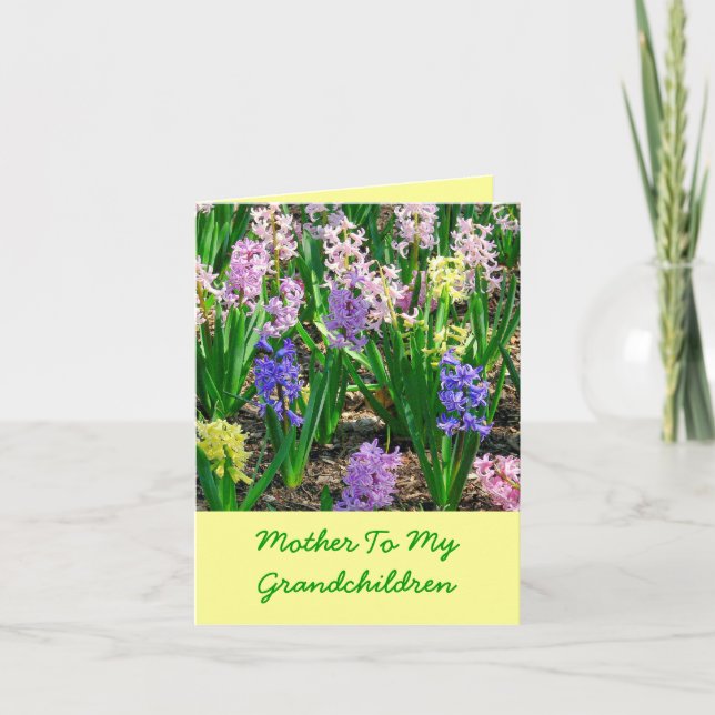 "Mother To My Grandchildren" FLORAL MOTHER'S DAY C Card (Front)