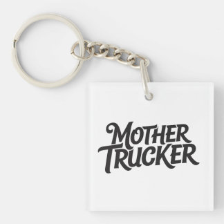 Mother Trucker Hat Keychain