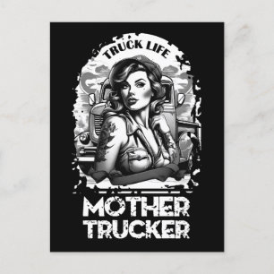 Mother Trucker Postcard