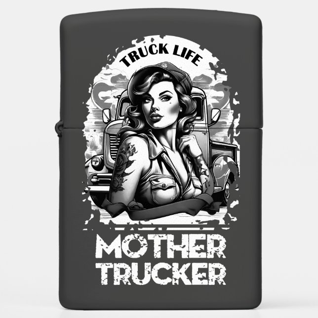 Mother Trucker Zippo Lighter (Front)
