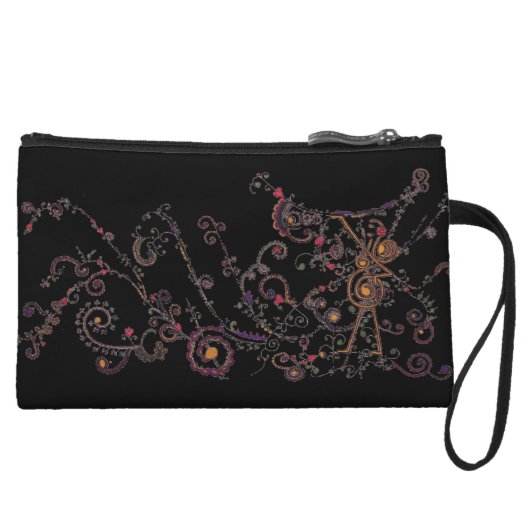 Mother Universe Tattoo Design Black Clutch (Front)