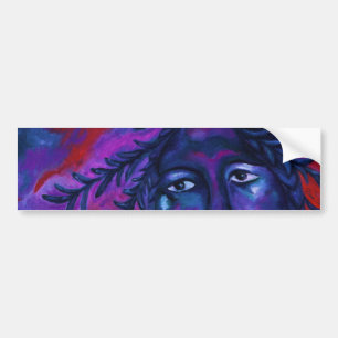 Mother Watching All – Crimson & Violet Compassion Bumper Sticker