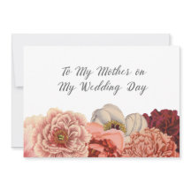 Mother Wedding Day Thank You Card