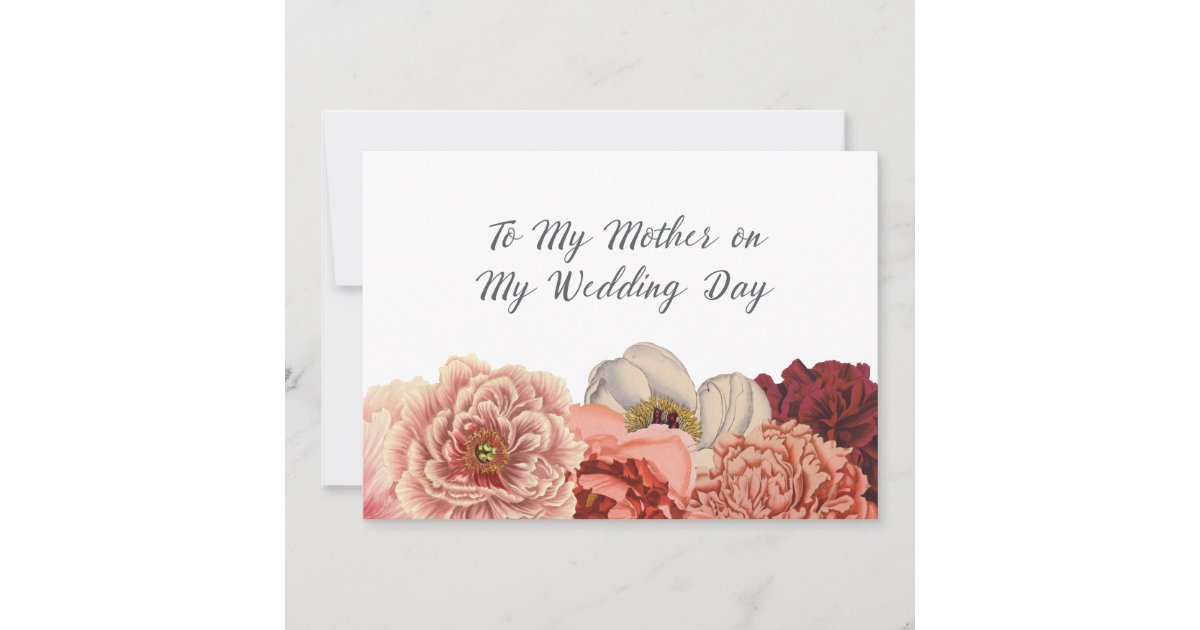 Mother Wedding Day Thank You Card