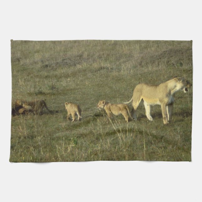 MOTHER WILD CAT TOWEL (Horizontal)