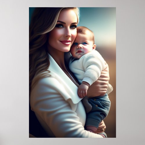 Mother with baby  poster