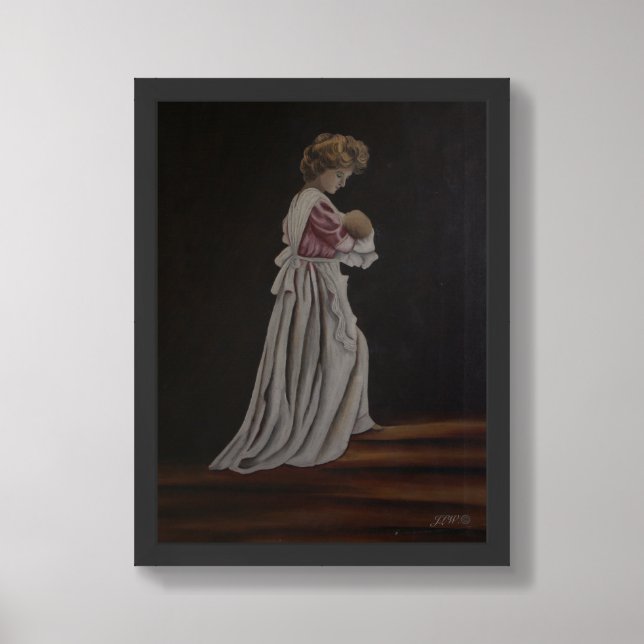 Mother with Child Poster (Framed Front)