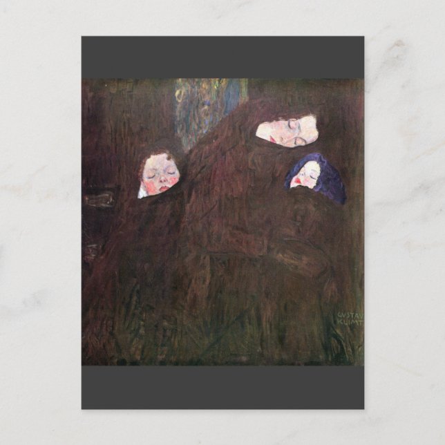 Mother with Children by Gustav Klimt Postcard (Front)