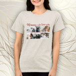 Mother with Kids and Family Mom 6 Photo Collage Tri-Blend Shirt<br><div class="desc">Mother with Kids and Family Mom 6 Photo Collage Tri-Blend Shirt. Collage of 6 photos, a sweet message in a trendy script and names of children that overlay the photos. Add your 6 favorite family photos. Sweet keepsake and a gift for birthday, Mother`s Day or Christmas for a mom or...</div>