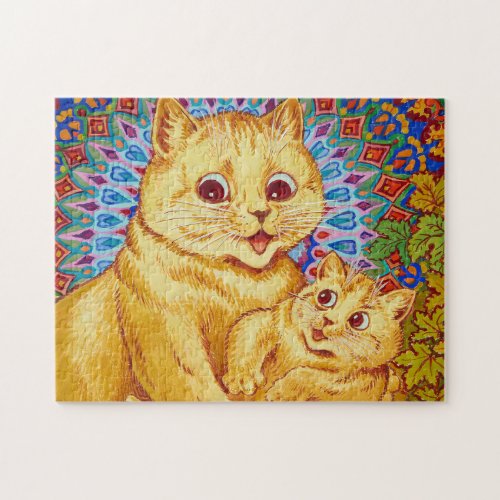 Mother with Kitten by Louis Wain Jigsaw Puzzle