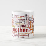 Mother Word Cloud Large Coffee Mug at Zazzle