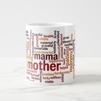 Mother Word Cloud Large Coffee Mug