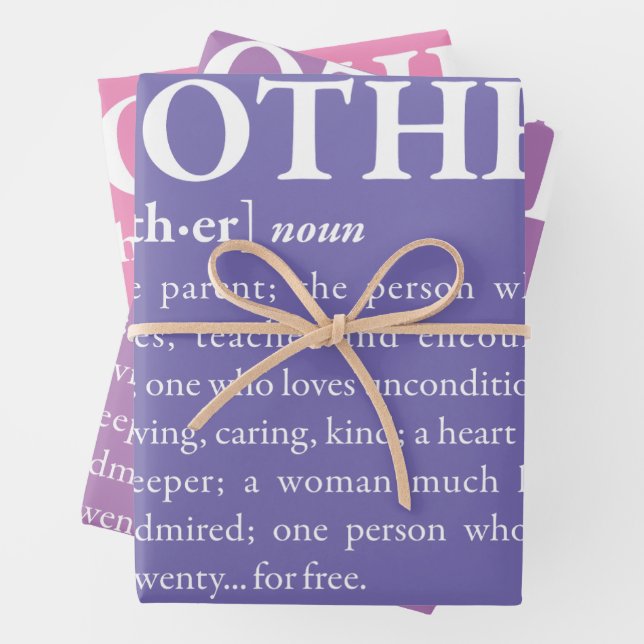 Mother Wrapping Paper Sheets (In situ)