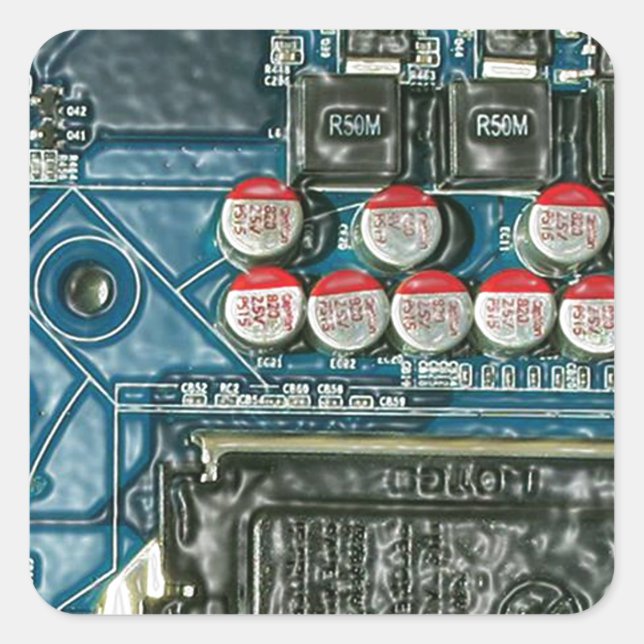 Motherboard Art.jpg Square Sticker (Front)