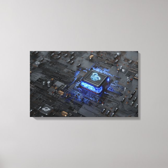 Motherboard Canvas Print (Front)