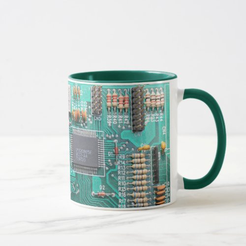 Motherboard circuit board photo computer nerd mug