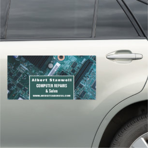 Motherboard, Information Technology, Computer Car Magnet