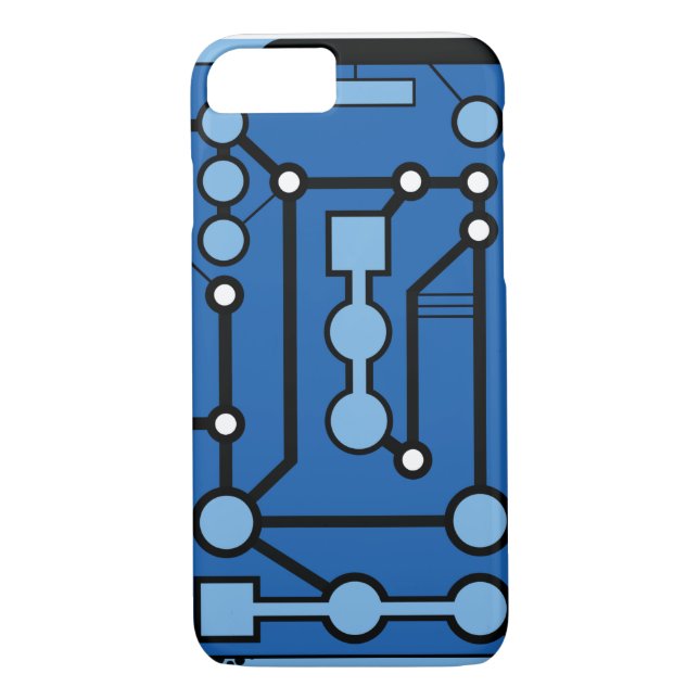 Motherbox Blue Case-Mate iPhone Case (Back)