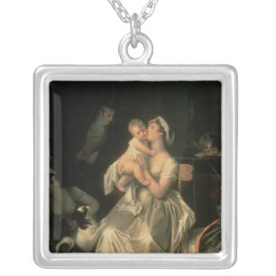 Motherhood, 1805 silver plated necklace