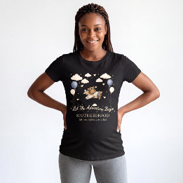 Motherhood Adventure Bear Flying Baby Shower T-Shirt