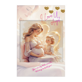 Motherhood Begins| Love Before Birth Acrylic Print