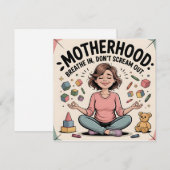 Motherhood Breathe In Calm Art (Front/Back)
