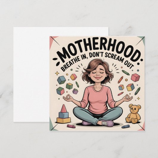 Motherhood Breathe In Calm Art (Front/Back)
