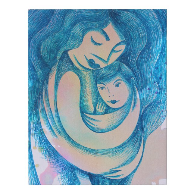 Motherhood Faux Canvas Print (Front)