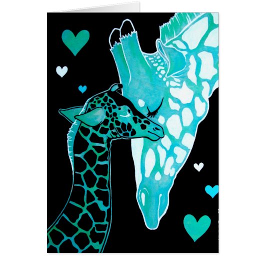 Motherhood: Giraffes Art Card (Front)