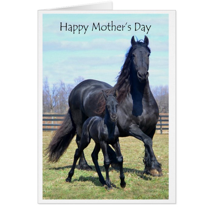 Motherhood Happy Mother's Day with writing Greeting Card