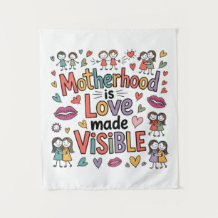Motherhood Is Love Made Visible Tapestry