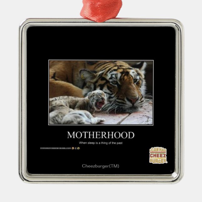 Motherhood Metal Ornament (Front)