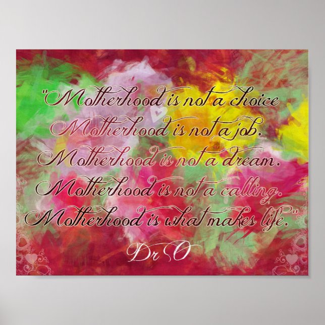 Motherhood Poster by 3SqMeals (Front)