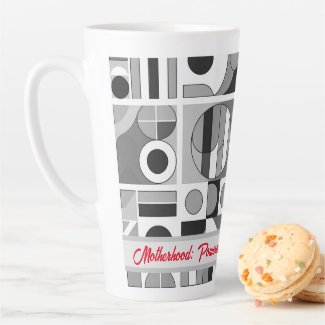 Motherhood: Powered by Love, Fueled by Coffee. Latte Mug