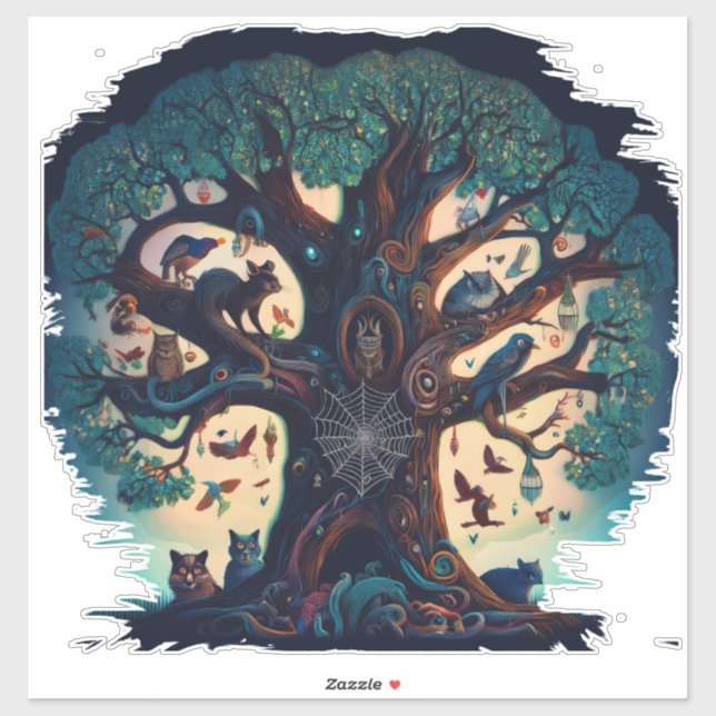 Mothering Oak Tree Of Life  Sticker (Sheet)