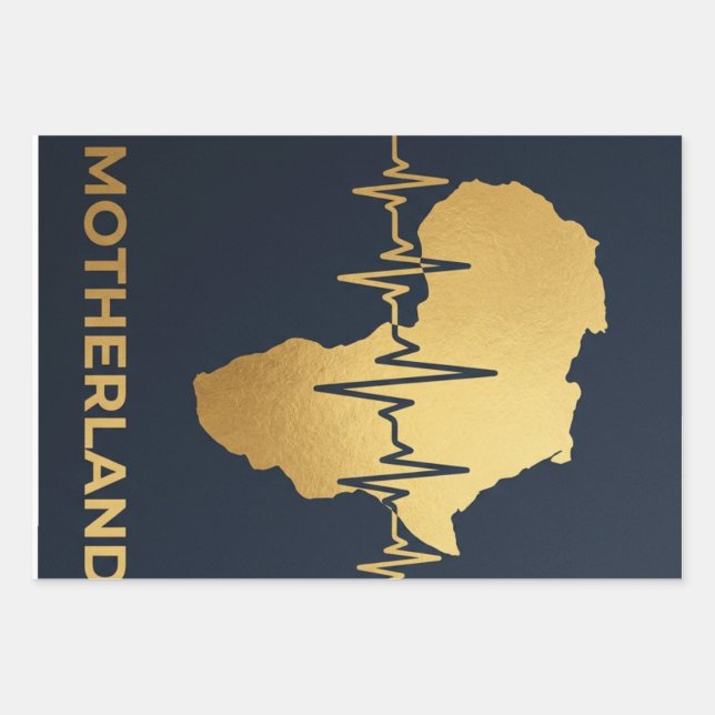 motherland certified  wrapping paper sheets (Front)