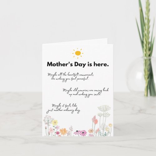 Motherless Mothers Day _ However You Feel Card