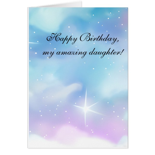 Motherly Advice Birthday Card for Daughter  (Front)