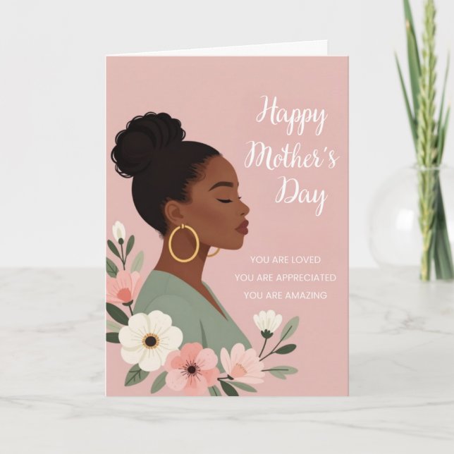 Motherly Affirmation Mother's Day Card (Front)