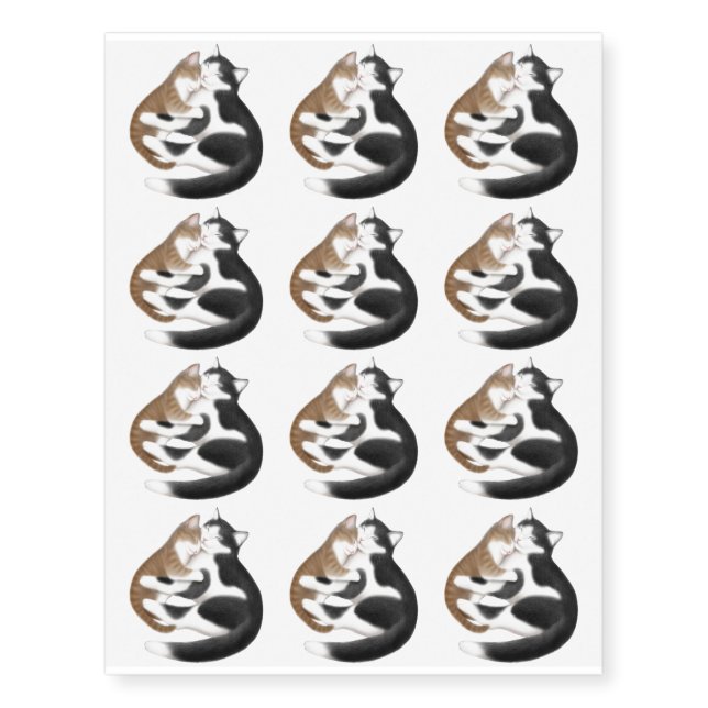 Motherly Love Cats Temporary Tattoo (Front)