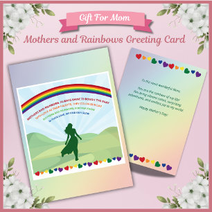 Mothers and Rainbows Mother's Day Greeting Card