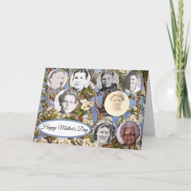 Mothers and Stepmother Photos Mothers Day Holiday Card (Front)