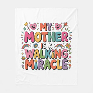 Mothers Are Angels Who Lift Us When Our Wings Fleece Blanket