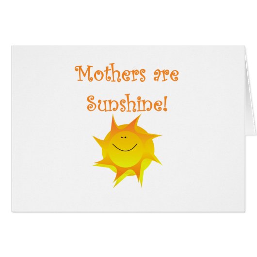 Mothers Are Sunshine Cards (Front Horizontal)