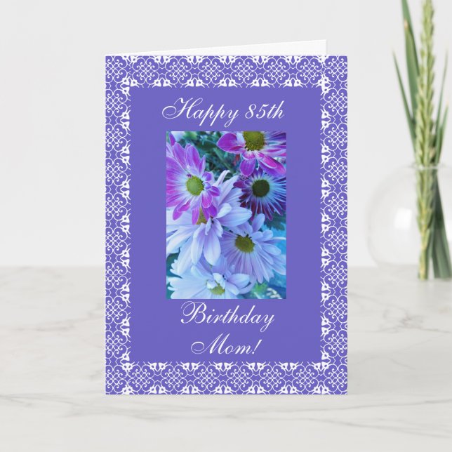 Mother's birthday daisies card (Front)