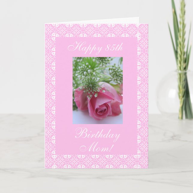 Mother's birthday rose card (Front)