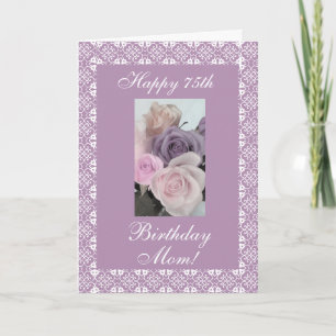 Mother's birthday roses pastels card