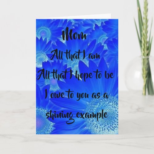 MOTHERS BIRTHDAY WHY SHE IS SO SPECIAL TO YOU CARD