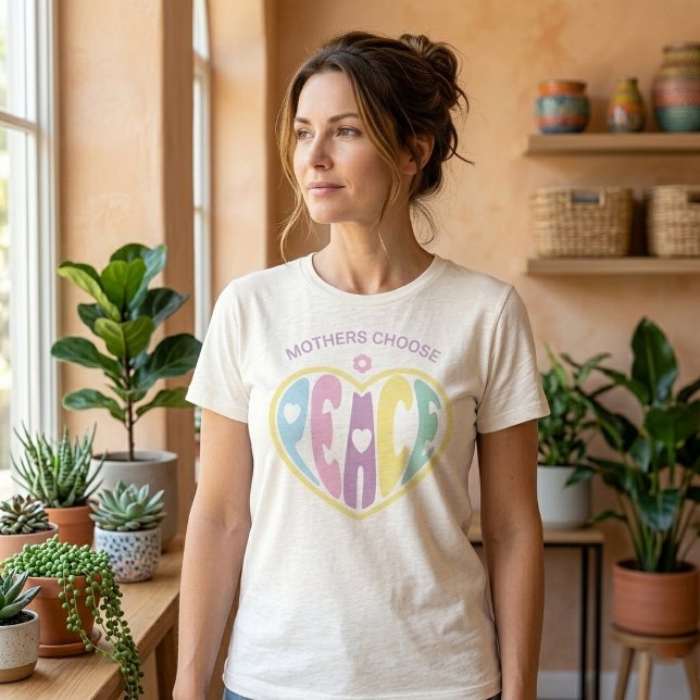 Mothers Choose Peace Heart Tri-Blend Shirt (Creator Uploaded)