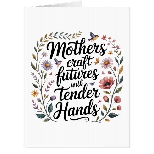 Mothers Craft Futures With Tender Hands Card (Front)